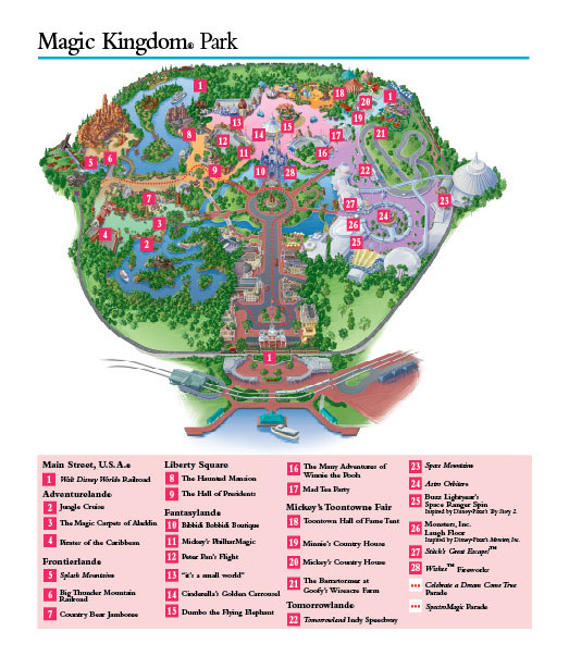 walt disney world map 2009. Walt Disney World park maps